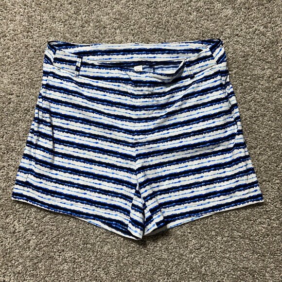 Spanx Sunshine 6 Shorts UPF 50+ Blue Painted Stripe Summer Beach - Picture 10 of 11
